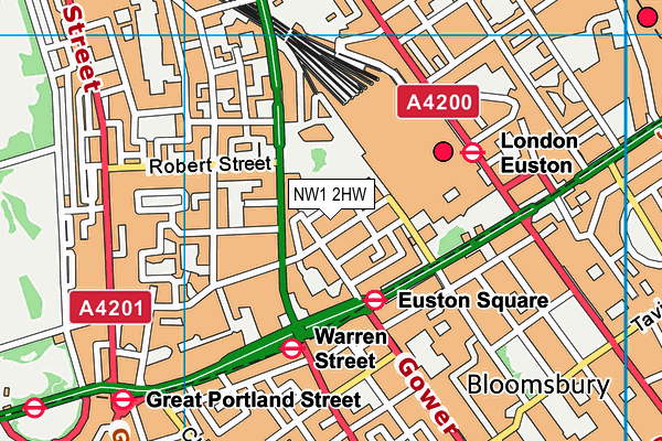 NW1 2HW map - OS VectorMap District (Ordnance Survey) NW1 2HW map - OS VectorMap District (Ordnance Survey)