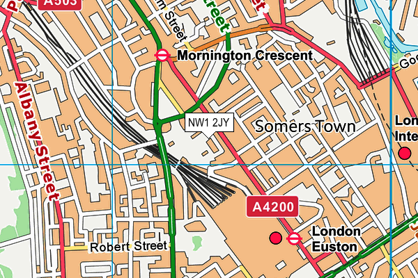 NW1 2JY map - OS VectorMap District (Ordnance Survey) NW1 2JY map - OS VectorMap District (Ordnance Survey)