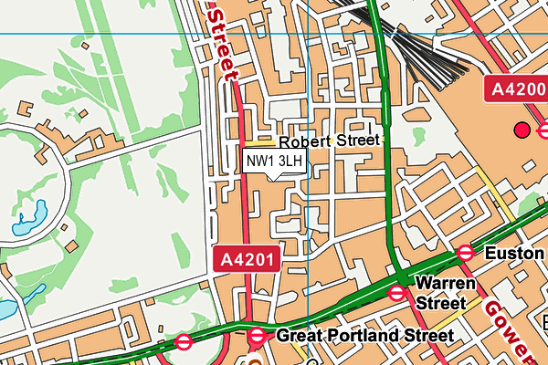 NW1 3LH map - OS VectorMap District (Ordnance Survey) NW1 3LH map - OS VectorMap District (Ordnance Survey)