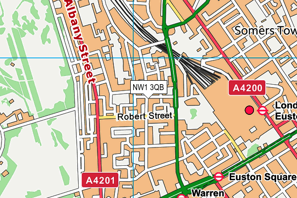 NW1 3QB map - OS VectorMap District (Ordnance Survey) NW1 3QB map - OS VectorMap District (Ordnance Survey)