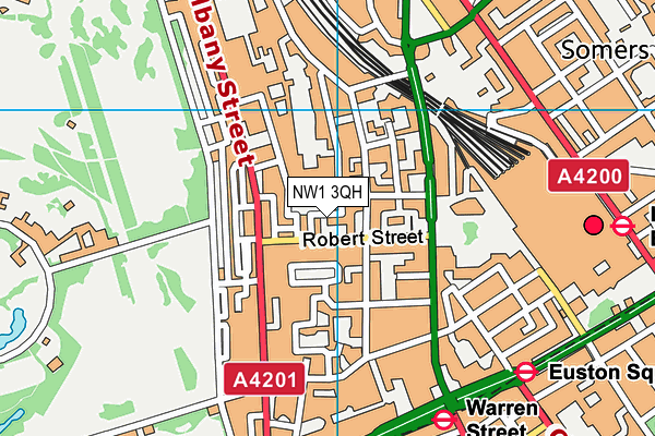 NW1 3QH map - OS VectorMap District (Ordnance Survey) NW1 3QH map - OS VectorMap District (Ordnance Survey)