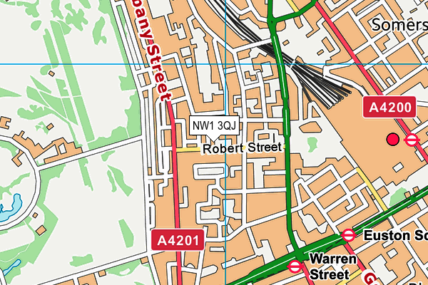 NW1 3QJ map - OS VectorMap District (Ordnance Survey) NW1 3QJ map - OS VectorMap District (Ordnance Survey)