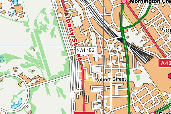 NW1 4BG map - OS VectorMap District (Ordnance Survey) NW1 4BG map - OS VectorMap District (Ordnance Survey)