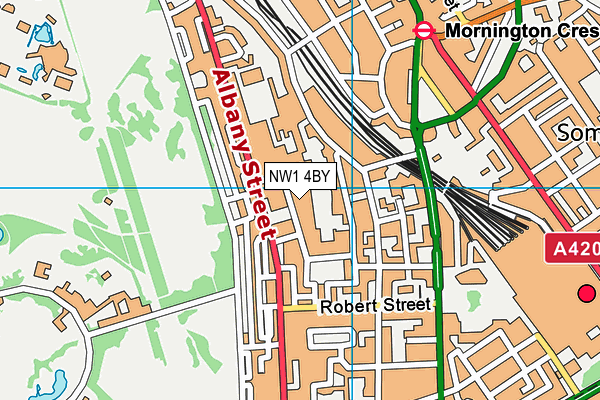 NW1 4BY map - OS VectorMap District (Ordnance Survey) NW1 4BY map - OS VectorMap District (Ordnance Survey)