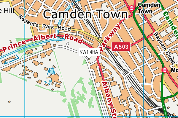 NW1 4HA map - OS VectorMap District (Ordnance Survey) NW1 4HA map - OS VectorMap District (Ordnance Survey)