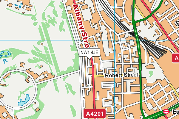 NW1 4JE map - OS VectorMap District (Ordnance Survey) NW1 4JE map - OS VectorMap District (Ordnance Survey)