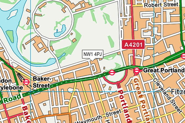 NW1 4PJ map - OS VectorMap District (Ordnance Survey) NW1 4PJ map - OS VectorMap District (Ordnance Survey)