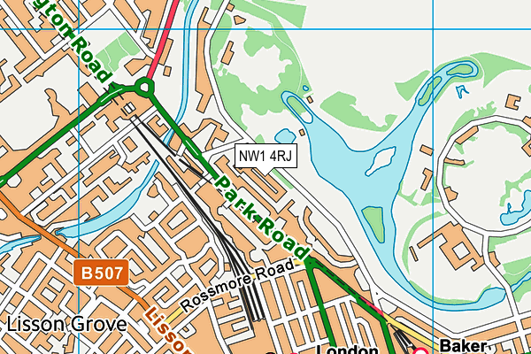 NW1 4RJ map - OS VectorMap District (Ordnance Survey) NW1 4RJ map - OS VectorMap District (Ordnance Survey)