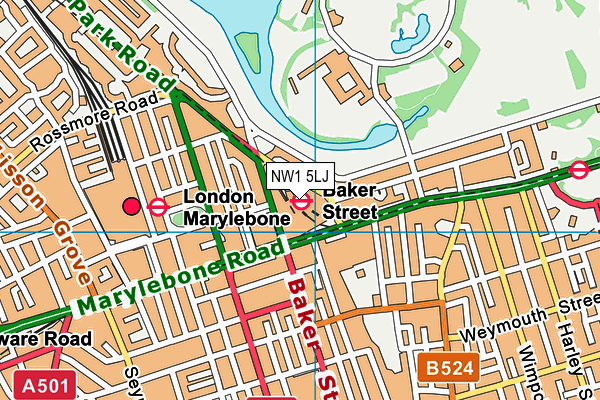 NW1 5LJ map - OS VectorMap District (Ordnance Survey) NW1 5LJ map - OS VectorMap District (Ordnance Survey)