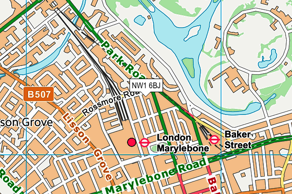 NW1 6BJ map - OS VectorMap District (Ordnance Survey) NW1 6BJ map - OS VectorMap District (Ordnance Survey)