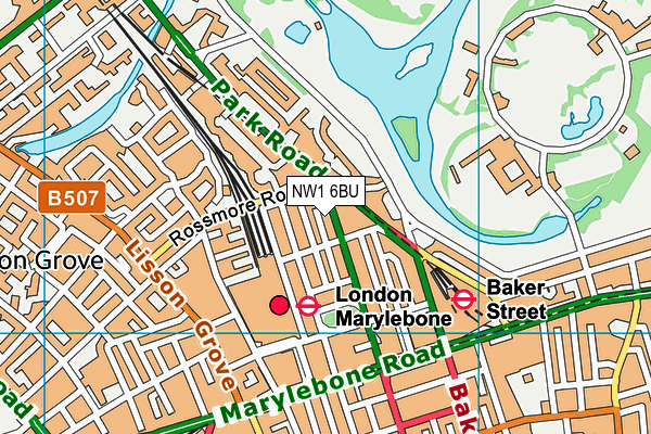 NW1 6BU map - OS VectorMap District (Ordnance Survey) NW1 6BU map - OS VectorMap District (Ordnance Survey)