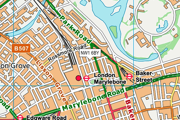 NW1 6BY map - OS VectorMap District (Ordnance Survey) NW1 6BY map - OS VectorMap District (Ordnance Survey)
