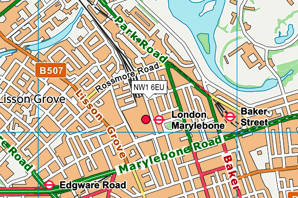 NW1 6EU map - OS VectorMap District (Ordnance Survey) NW1 6EU map - OS VectorMap District (Ordnance Survey)