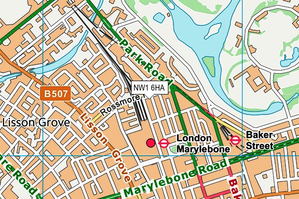 NW1 6HA map - OS VectorMap District (Ordnance Survey) NW1 6HA map - OS VectorMap District (Ordnance Survey)