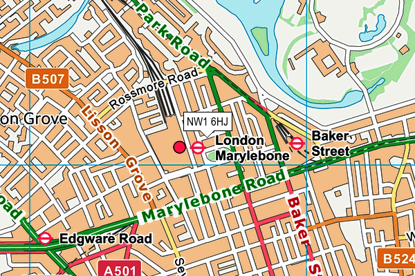 NW1 6HJ map - OS VectorMap District (Ordnance Survey) NW1 6HJ map - OS VectorMap District (Ordnance Survey)