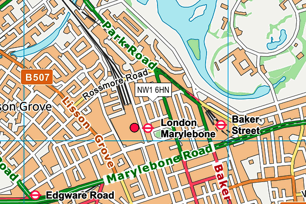 NW1 6HN map - OS VectorMap District (Ordnance Survey) NW1 6HN map - OS VectorMap District (Ordnance Survey)