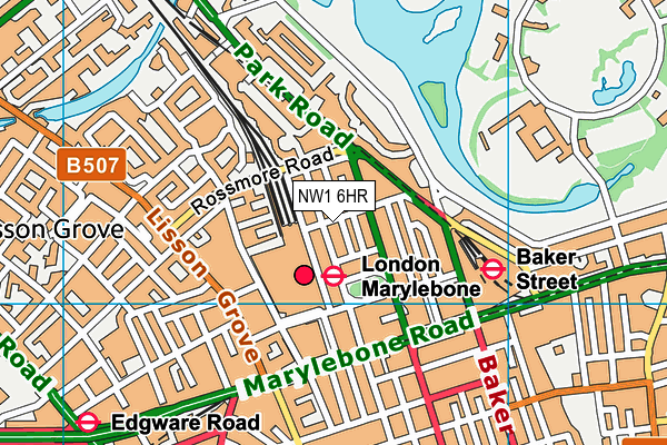 NW1 6HR map - OS VectorMap District (Ordnance Survey) NW1 6HR map - OS VectorMap District (Ordnance Survey)