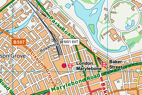 NW1 6HT map - OS VectorMap District (Ordnance Survey)