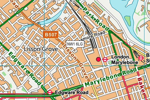NW1 6LG map - OS VectorMap District (Ordnance Survey) NW1 6LG map - OS VectorMap District (Ordnance Survey)