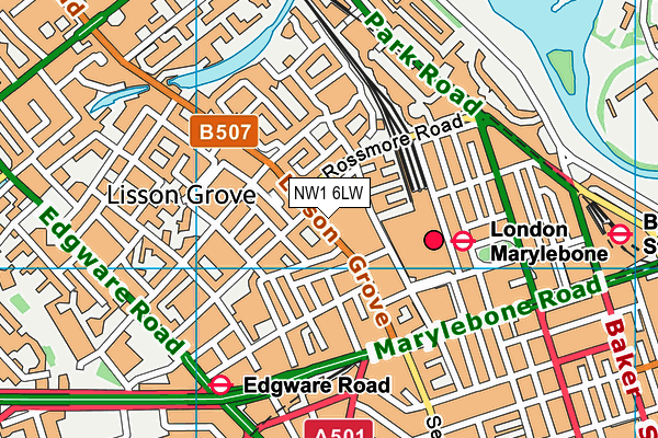NW1 6LW map - OS VectorMap District (Ordnance Survey) NW1 6LW map - OS VectorMap District (Ordnance Survey)