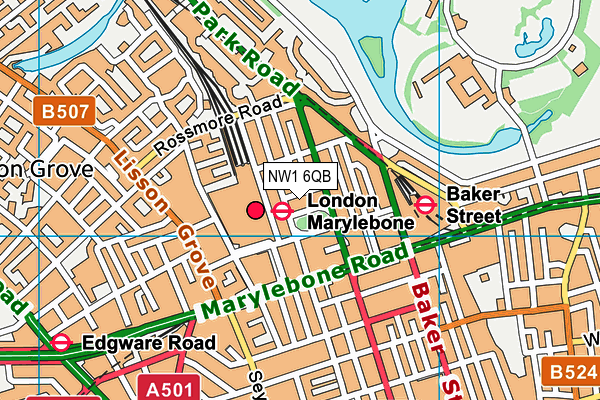 NW1 6QB map - OS VectorMap District (Ordnance Survey) NW1 6QB map - OS VectorMap District (Ordnance Survey)