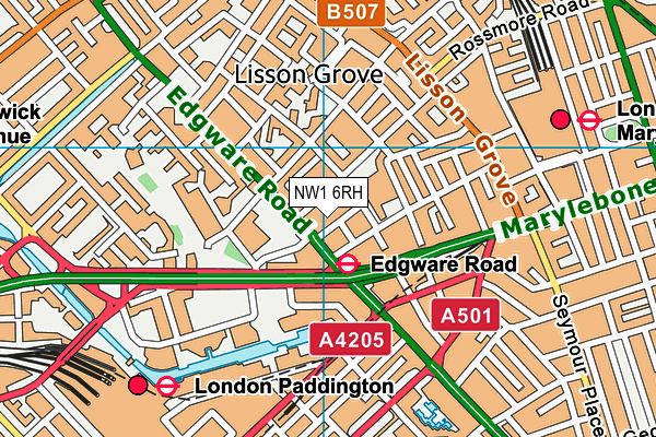 NW1 6RH map - OS VectorMap District (Ordnance Survey) NW1 6RH map - OS VectorMap District (Ordnance Survey)
