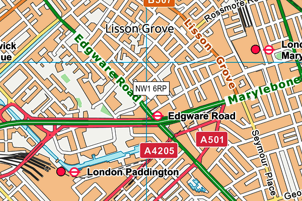 NW1 6RP map - OS VectorMap District (Ordnance Survey)