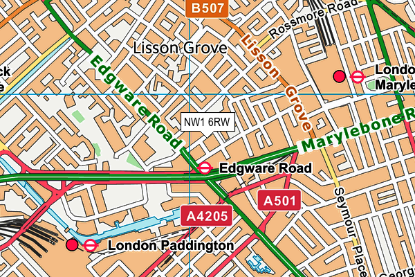 NW1 6RW map - OS VectorMap District (Ordnance Survey) NW1 6RW map - OS VectorMap District (Ordnance Survey)