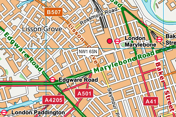 NW1 6SN map - OS VectorMap District (Ordnance Survey) NW1 6SN map - OS VectorMap District (Ordnance Survey)