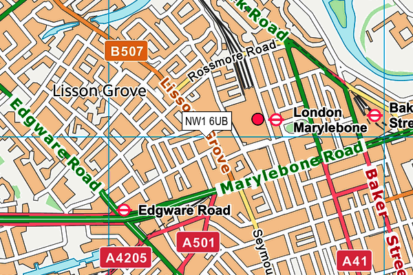 NW1 6UB map - OS VectorMap District (Ordnance Survey) NW1 6UB map - OS VectorMap District (Ordnance Survey)