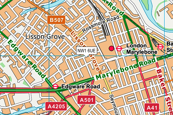 NW1 6UE map - OS VectorMap District (Ordnance Survey) NW1 6UE map - OS VectorMap District (Ordnance Survey)