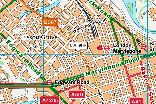 NW1 6UH map - OS VectorMap District (Ordnance Survey)