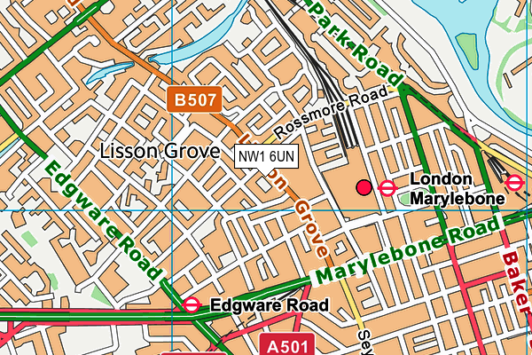 NW1 6UN map - OS VectorMap District (Ordnance Survey) NW1 6UN map - OS VectorMap District (Ordnance Survey)
