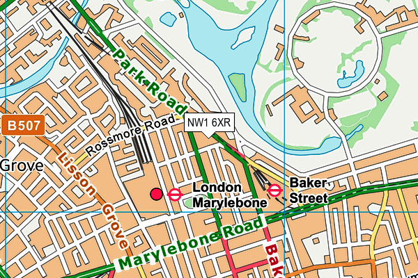 NW1 6XR map - OS VectorMap District (Ordnance Survey) NW1 6XR map - OS VectorMap District (Ordnance Survey)