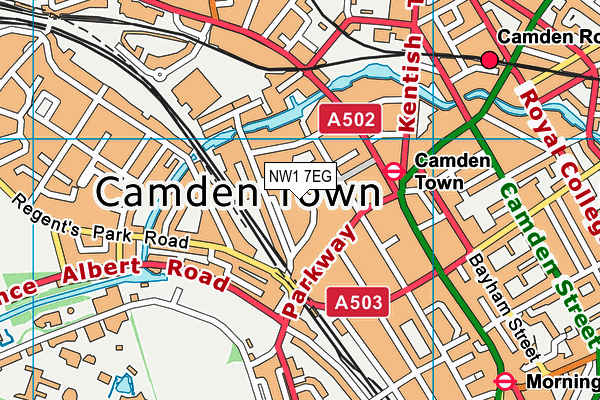NW1 7EG map - OS VectorMap District (Ordnance Survey) NW1 7EG map - OS VectorMap District (Ordnance Survey)