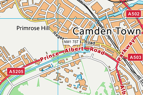 NW1 7ST map - OS VectorMap District (Ordnance Survey) NW1 7ST map - OS VectorMap District (Ordnance Survey)