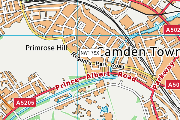 NW1 7SX map - OS VectorMap District (Ordnance Survey) NW1 7SX map - OS VectorMap District (Ordnance Survey)