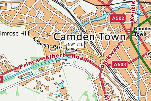 NW1 7TL map - OS VectorMap District (Ordnance Survey) NW1 7TL map - OS VectorMap District (Ordnance Survey)