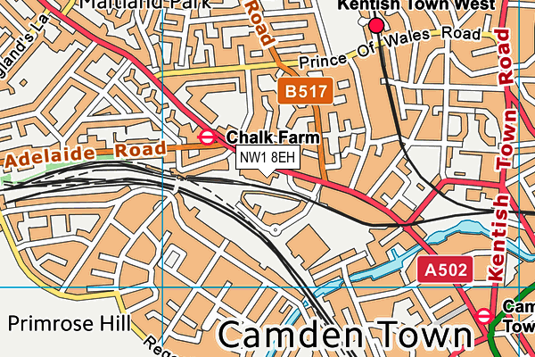 NW1 8EH map - OS VectorMap District (Ordnance Survey) NW1 8EH map - OS VectorMap District (Ordnance Survey)
