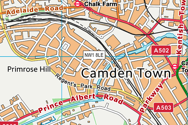 NW1 8LE map - OS VectorMap District (Ordnance Survey) NW1 8LE map - OS VectorMap District (Ordnance Survey)