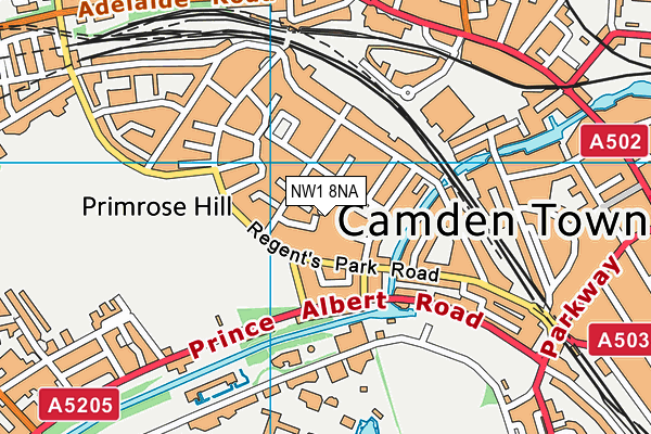 NW1 8NA map - OS VectorMap District (Ordnance Survey)
