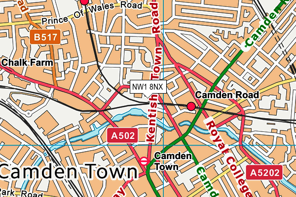 NW1 8NX map - OS VectorMap District (Ordnance Survey) NW1 8NX map - OS VectorMap District (Ordnance Survey)