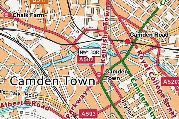 NW1 8QR map - OS VectorMap District (Ordnance Survey) NW1 8QR map - OS VectorMap District (Ordnance Survey)
