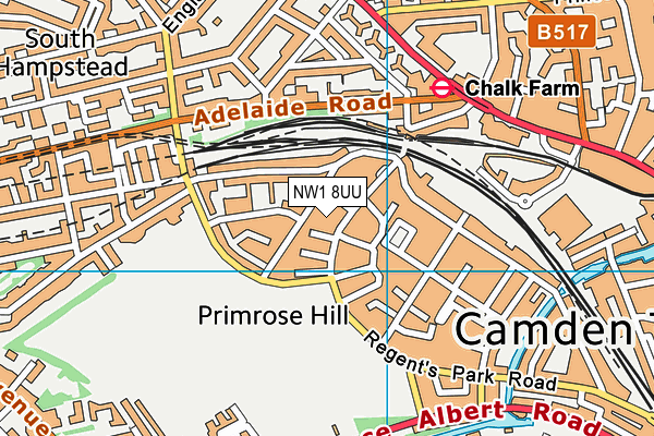 NW1 8UU map - OS VectorMap District (Ordnance Survey) NW1 8UU map - OS VectorMap District (Ordnance Survey)