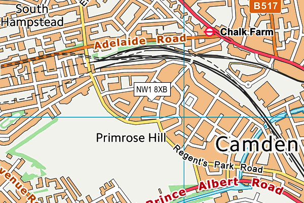 NW1 8XB map - OS VectorMap District (Ordnance Survey) NW1 8XB map - OS VectorMap District (Ordnance Survey)