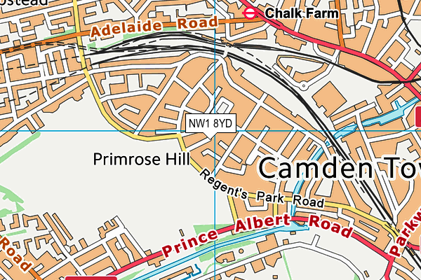 NW1 8YD map - OS VectorMap District (Ordnance Survey) NW1 8YD map - OS VectorMap District (Ordnance Survey)