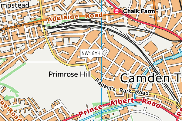 NW1 8YH map - OS VectorMap District (Ordnance Survey) NW1 8YH map - OS VectorMap District (Ordnance Survey)