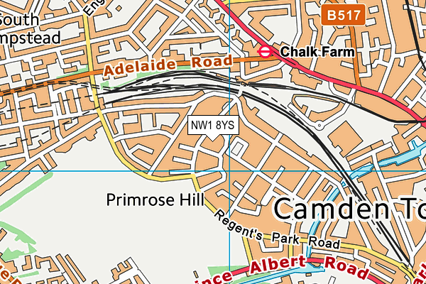 NW1 8YS map - OS VectorMap District (Ordnance Survey) NW1 8YS map - OS VectorMap District (Ordnance Survey)