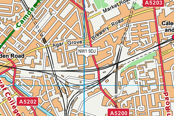 NW1 9DJ map - OS VectorMap District (Ordnance Survey) NW1 9DJ map - OS VectorMap District (Ordnance Survey)