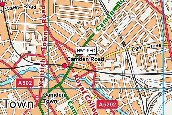 NW1 9EG map - OS VectorMap District (Ordnance Survey)
